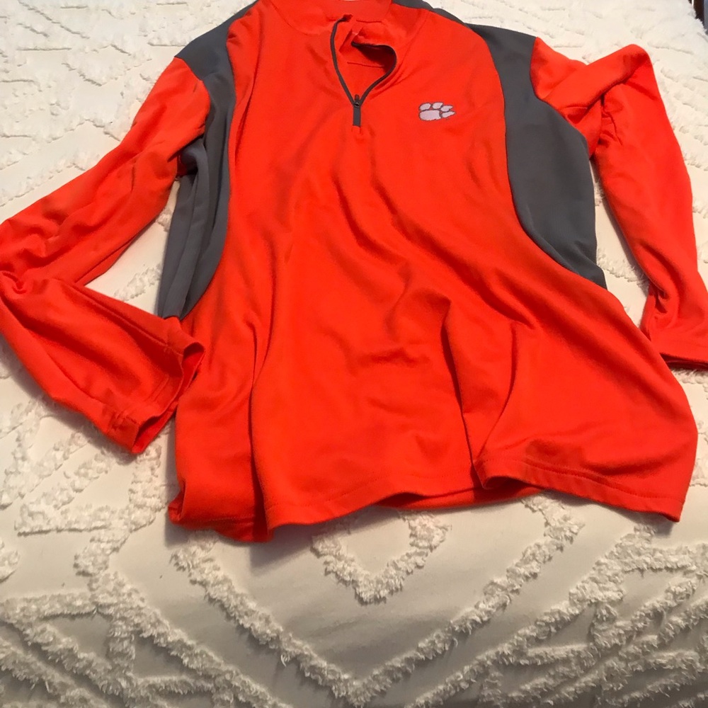 Clemson Tiger 1/4 zip pullover worn one time.
